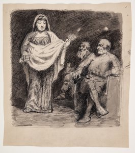 İki erkeğin önündeki kadın: İskandinav antik döneminden bir motif by Oluf Hartmann