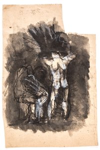 "Dædalus ve Ikaros" için çalışma by Oluf Hartmann
