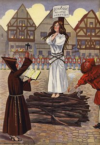Joan Of Arc kazığa bağlanarak yakılmak üzere