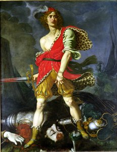 David ve Goliath (tuval üzerine yağlı boya)