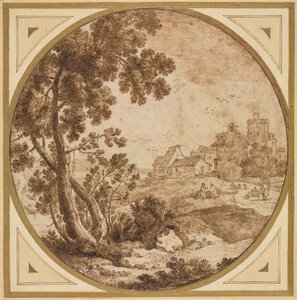 Binalar ve Figürlerle Peyzaj, 1600