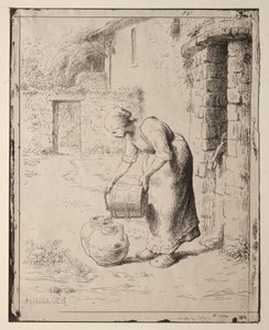 Kova Boşaltan Kadın by Orazio Borgianni
