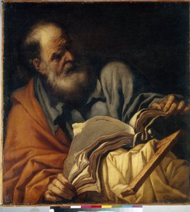 Aziz Thomas, havari. (Aziz Thomas Havari). Orazio Borgianni (1578-1616), tuval üzerine yağlı boya, İtalyan sanatı (Roma)