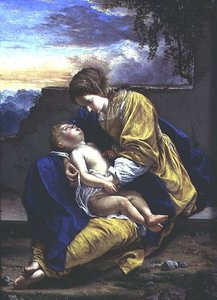 madonna ve çocuk by Orazio Gentileschi