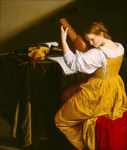 Ud Oyuncusu, c.1612-20 (tuval üzerine yağlı boya)