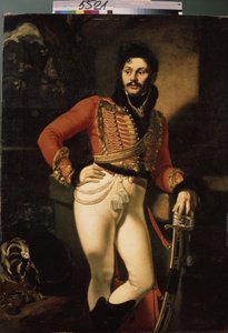Portre du albay de hussard Eugraph Davydov (1775-1823). (Hussar albay E. Davydov