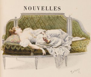 Alfred de Musset, 1887 tarafından Haberler için yarım başlık. by Oreste Cortazzo