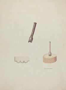 Plinker ve Ahşap Blok by Oscar Bluhme