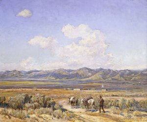 Taos'a Beş Mil by Oscar Edward Berninghaus