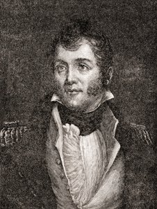 United States Navy Commodore Oliver Hazard Perry, from The History of Our Country, published 1905 (wood engraving)