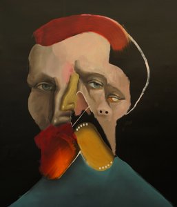 Another Vincent, 2022 (tuval üzerine yağlıboya ve akrilik)
