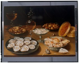 Kalaylı Plaka Üzerinde İstiridye Natürmortu by Osias the Elder Beert
