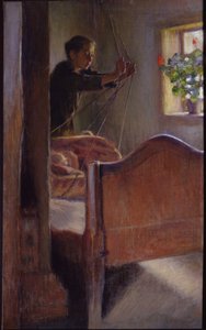 "Beşik" tablosu Osip Braz (1872-1936) 1894 Devlet Sanat Müzesi, Odessa