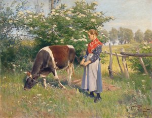Sütçü Kız, 1892 by Oskar Frenzel