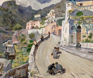 Positano'nun görünümü