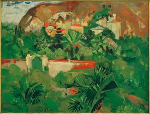 Kapılı İtalyan manzarası, Levanto by Oskar Moll