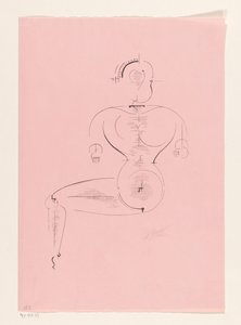 Oturan figür by Oskar Schlemmer (signed by artist)
