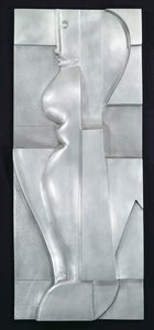 Rölyef H. Soyut Figür, 1919 (alüminyum) by Oskar Schlemmer