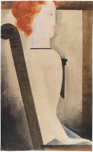 Oturan Kadın, 1929. by Oskar Schlemmer