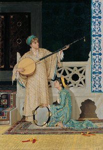 İki Müzisyen Kız, 19. Yüzyılın İkinci Yarısı.