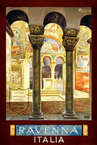 Ravenna Seyahat Posteri, c.1925 (renkli taş) by Osvaldo Ballerio
