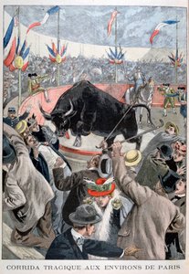 Paris çevresinde trajik boğa güreşi kazası, 1899 by Oswaldo Tofani