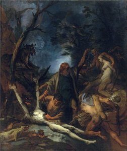 Kara kütledeki cadılar - Tablo Ottaviano Dandini (yaklaşık 1706-1740), - Tuval üzerine yağlıboya, 97x81,5 - Özel Koleksiyon by Ottaviano Dandini
