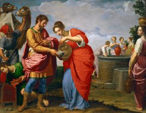 Rebecca ve Eliezer Kuyuda - Ottavio Vannini (1585-1643). Tuval üzerine yağlı boya, c. 1626. Ebat : 120x154 cm. Sanat Tarihi Müzesi, Viyana