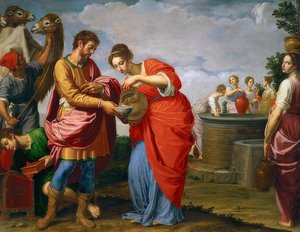 Rebekah ve Eliezer kuyuda. 1626/27 civarında