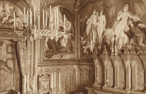 Bavyera Kings-Castle Neuschwanstein, Çalışma, Tannhausers Efsanesinin Resimleri