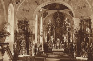 Parish-Kilise, Oberammergau, Kilisenin İçi