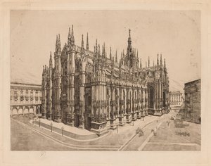 Katedral, Milano. by Otto H. Bacher
