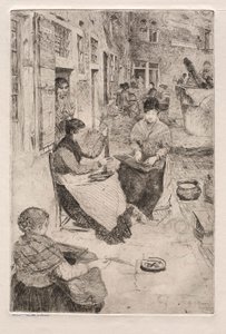 Venedik Gravürleri: Boncuk İpleri, 1882. by Otto H. Bacher