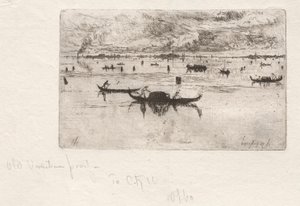 Selam'a doğru seyir, Venedik, 1880. by Otto H. Bacher
