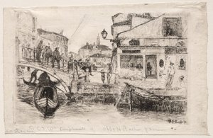 Ponte Tolentine, 1880. by Otto H. Bacher