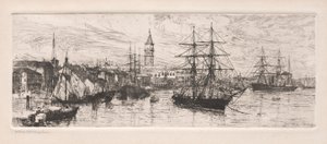 Denizcilik ve Ducal Sarayı, 1888. by Otto H. Bacher