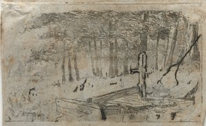 Ağaçların Küçük Çalışması, 19.-20. yüzyıl. by Otto H. Bacher