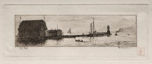 Batı İskelesi, Cleveland, 1878. by Otto H. Bacher