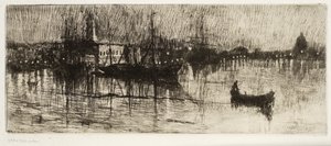 Yağmurlu Gece, c.1880-82 (aşındırma ve kuru nokta)