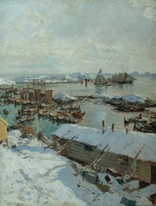 Svolvaer limanında by Otto Ludvig Sinding
