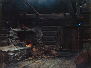 Duman fırını oturma odası, kızartma tavası