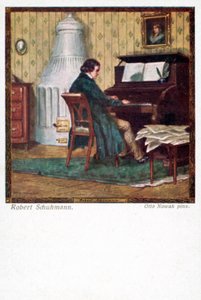 Robert Schumann piyano çalıyor