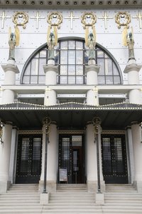 Otto Wagner, Viyana, Avusturya tarafından tasarlanan Am Steinhof kilisesi (kilise Leopld) (fotoğraf) by Otto Wagner