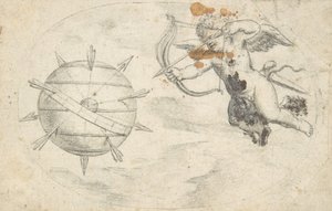 Dünya Küresinde Aşk Tanrısı Okları Atıyor, 1608 veya kısa bir süre önce. by Otto van Veen.