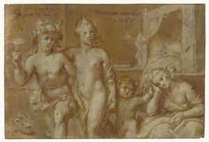 Bacchus ve Venüs ile İlişkinin Sonuçları by Otto van Veen