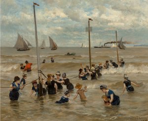 Deniz kenarında yıkanmak, 1876.
