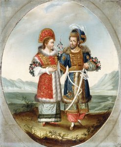 Egzotik Bir Çift, 19. Yüzyılın Başları by Ottoman School