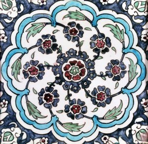 Çini (fritware) by Ottoman School