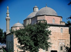Yeşil camiden bir görünüm by Ottoman School