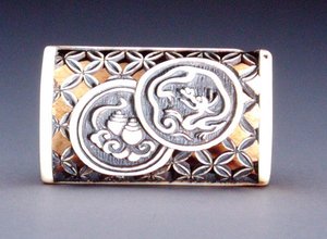 Ajur tasarımlı Netsuke, c.1870 (geyik boynuzu) (208395